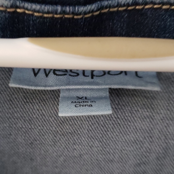 Denim jacket, coat,  size XL NWT - Picture 2 of 8